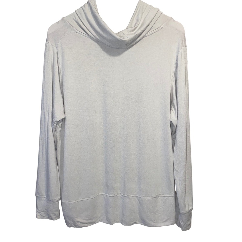 Green Tea Women Sea Salt Cowl Neck Lightweight Hoodie XL